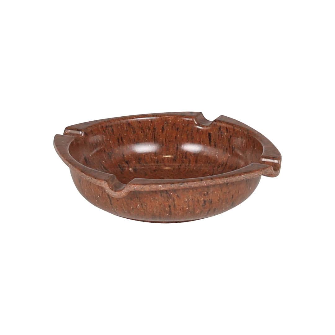 MIXED MELAMINE ASHTRAY BROWN