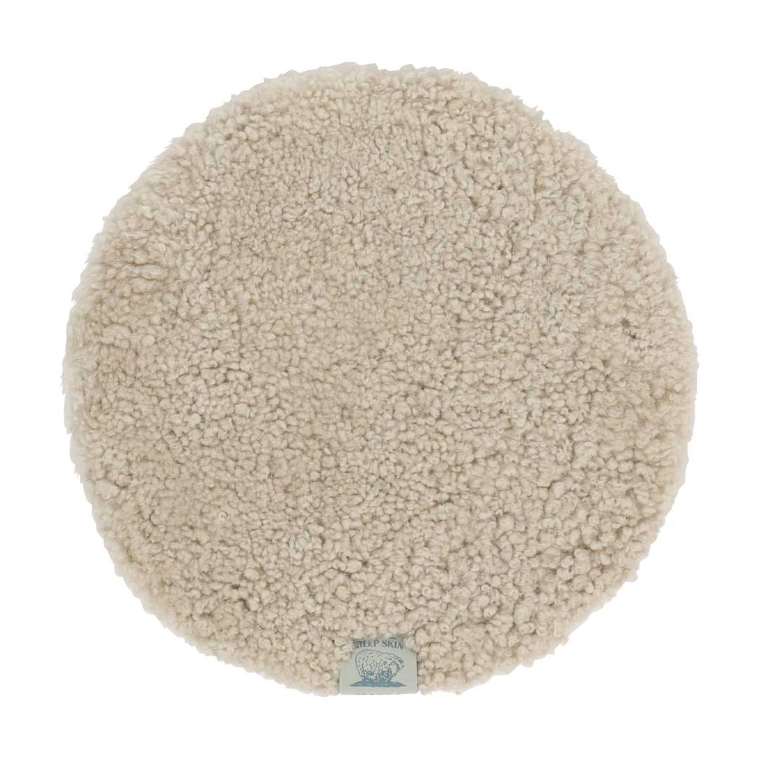 MOUTON CHAIR PAD CRIMP BEIGE