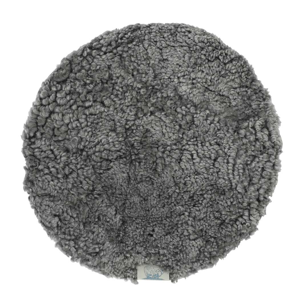 MOUTON CHAIR PAD CRIMP GRAY