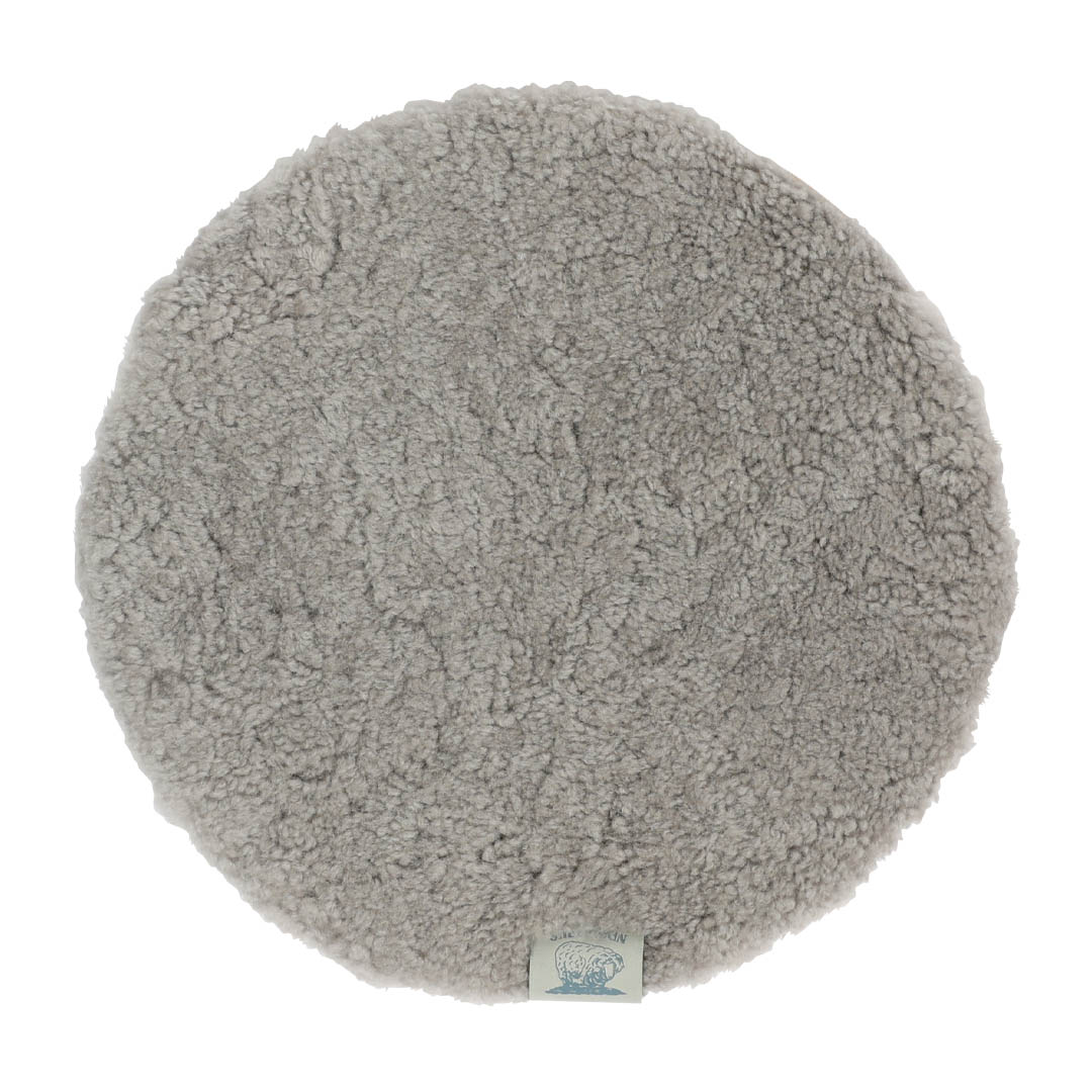 MOUTON CHAIR PAD CRIMP LIGHT GRAY