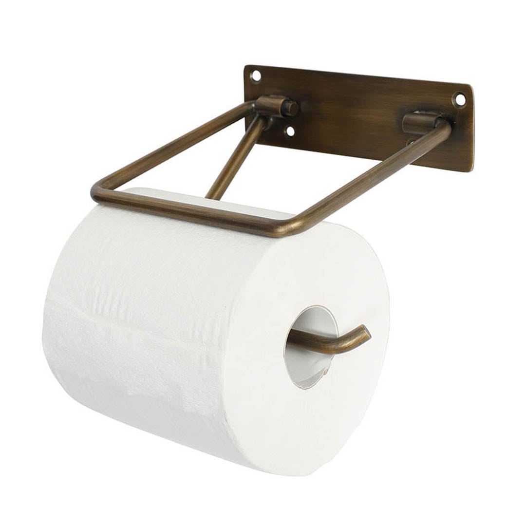 PAPER HOLDER ANTIQUE BRASS