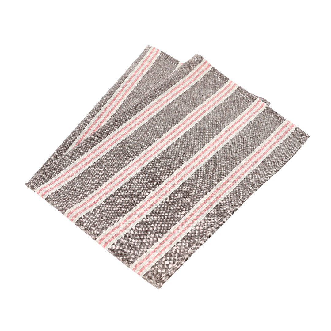 KITCHEN CLOTH STRIPE BROWN/GREEN