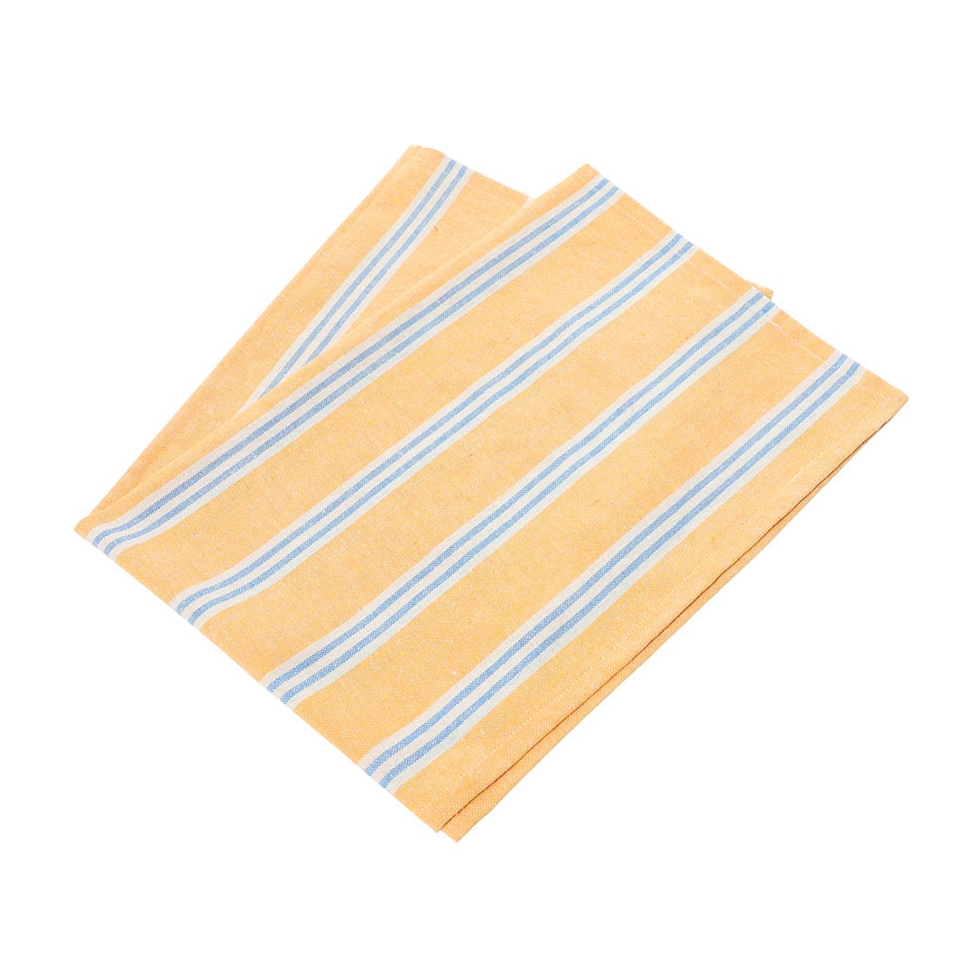 KITCHEN CLOTH STRIPE YELLOW/BLUE
