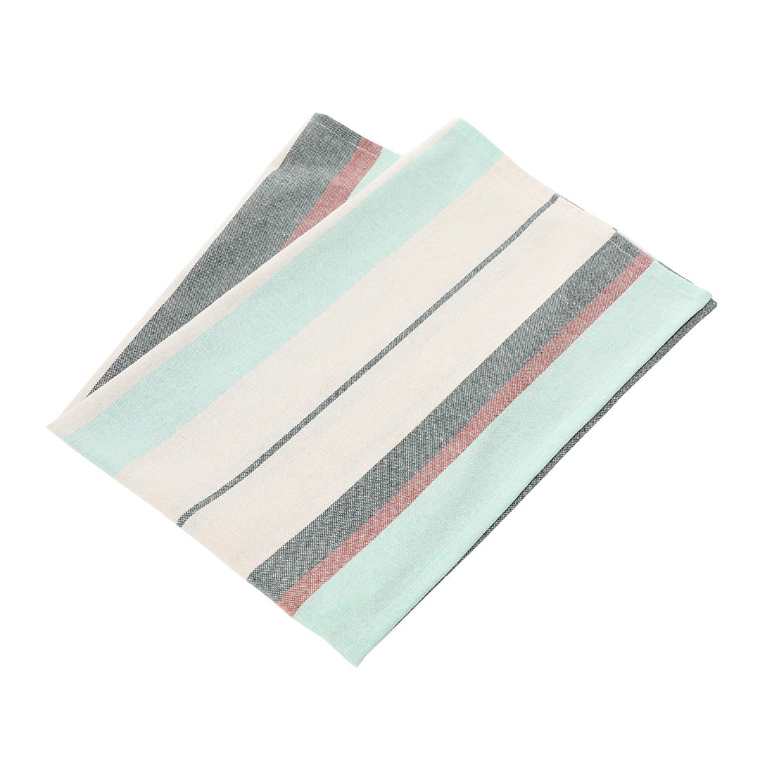 KITCHEN CLOTH STRIPY KHAKI