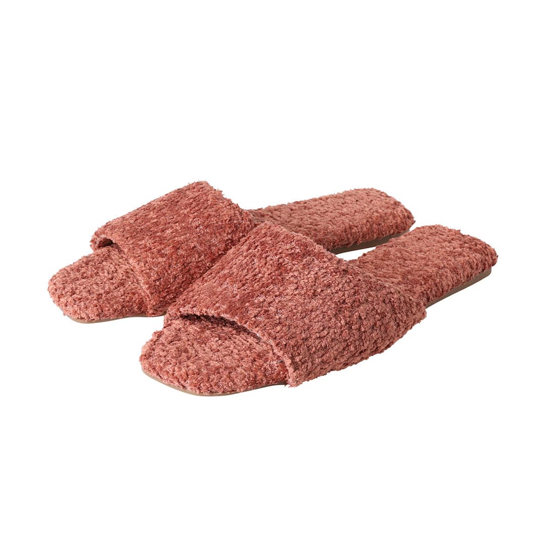 DURA-SOLE SLIPPERS WOMEN CURLY TERRACOTTA