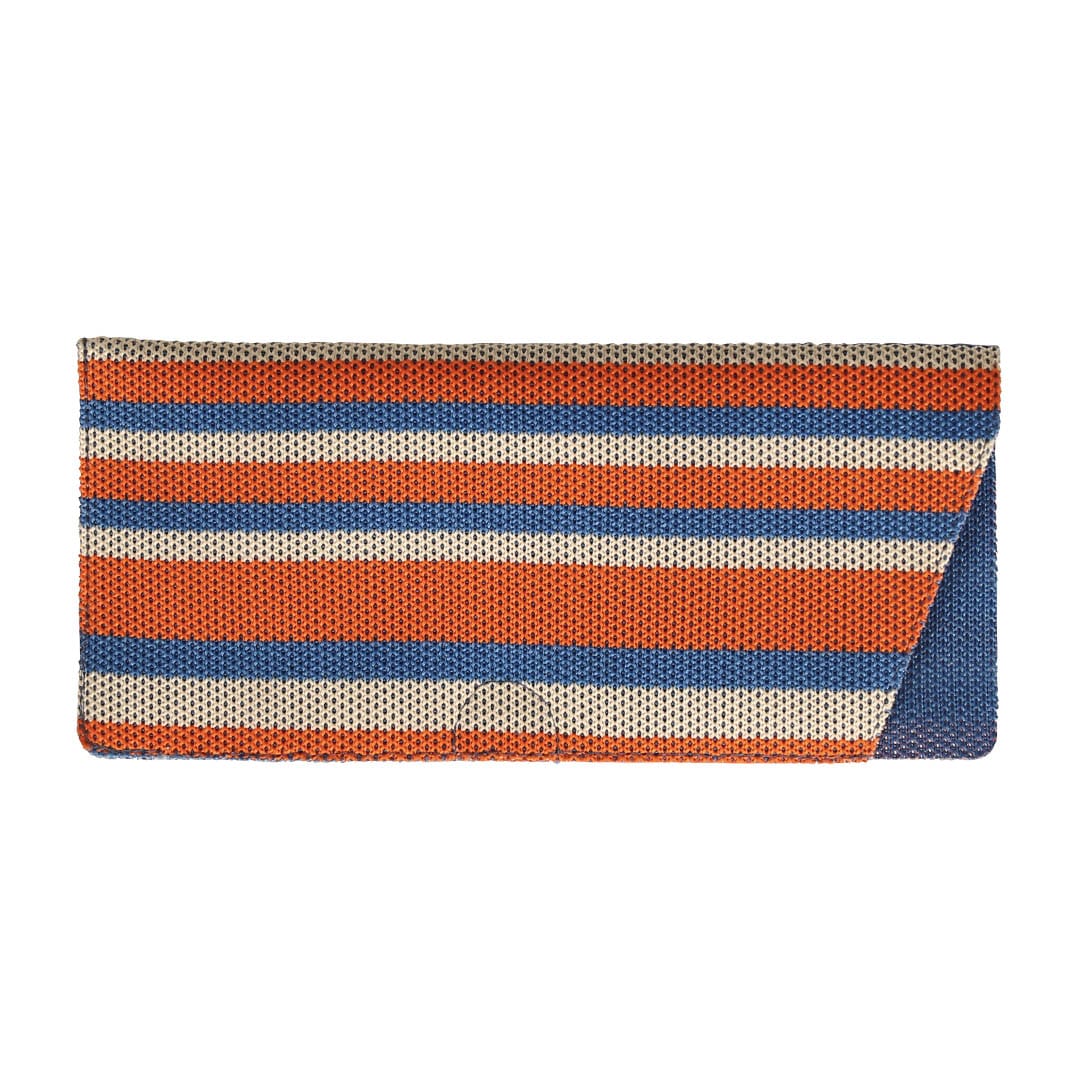 GLASSES CASE STRIPEY BLUE