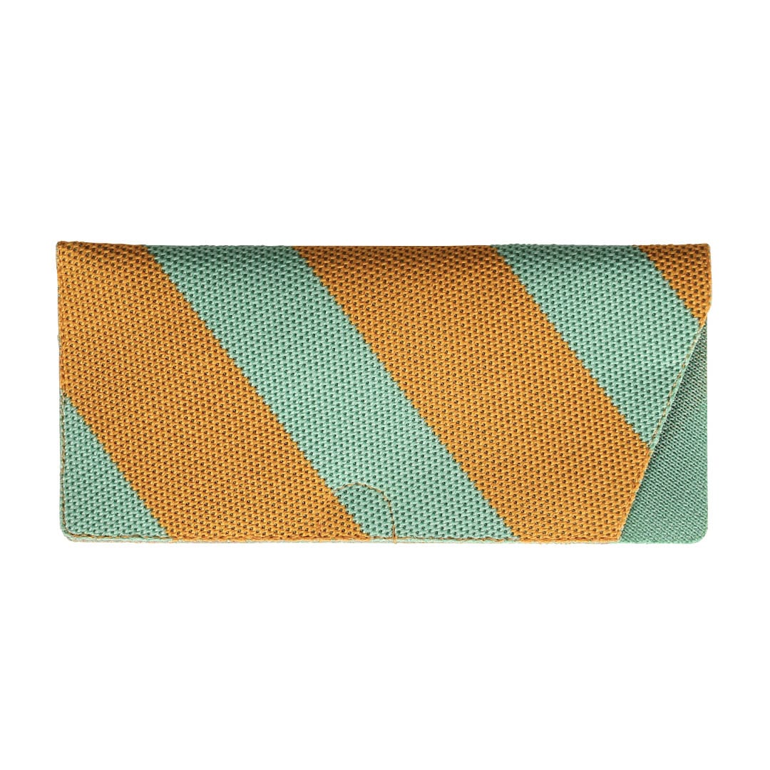 GLASSES CASE STRIPEY MINT
