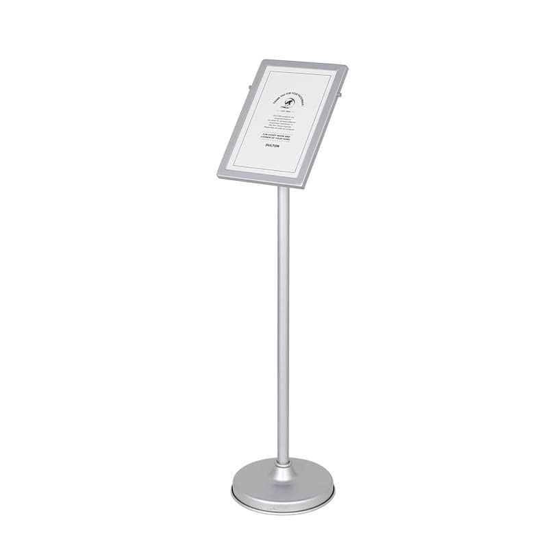DULTON SIGN STAND A5 SILVER