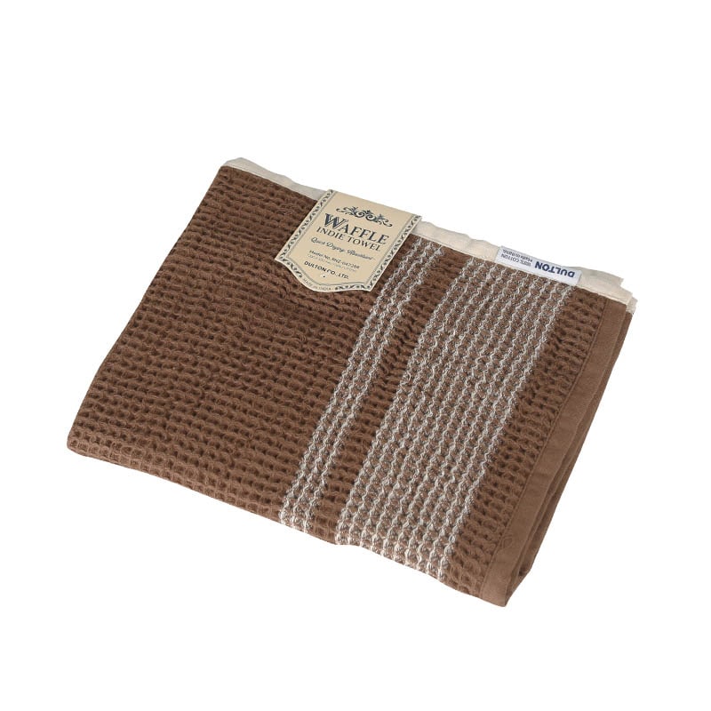 WAFFLE INDIE TOWEL BROWN