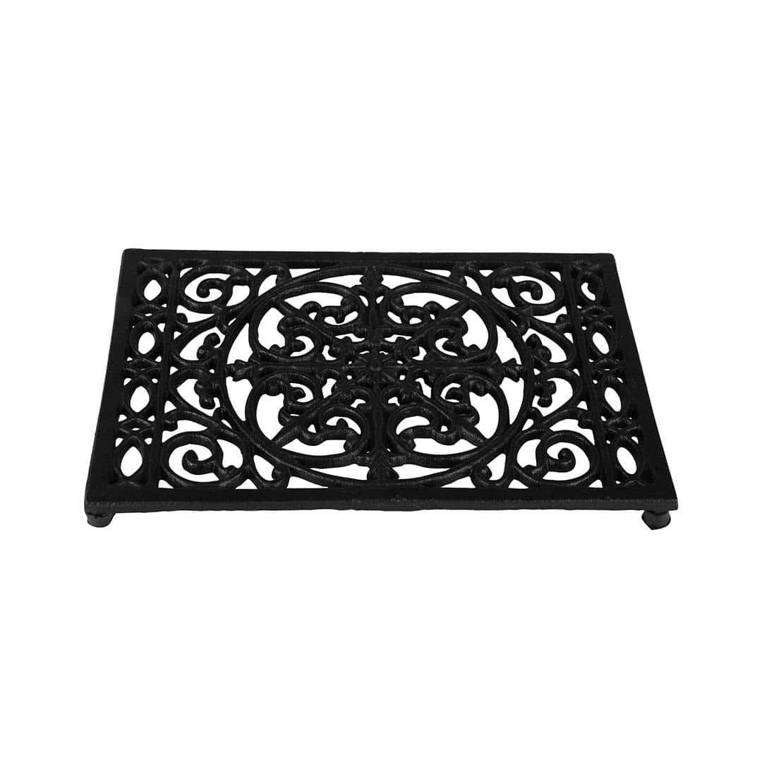 RECTANGLE TRIVET ANTIQUE BLACK