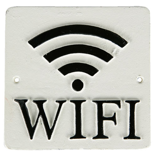 SQUARE SIGN "WI-FI" C.IVR