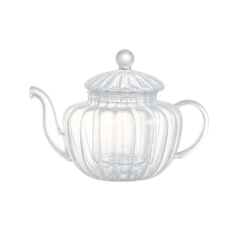 GLASS TEA POT PUMPKIN