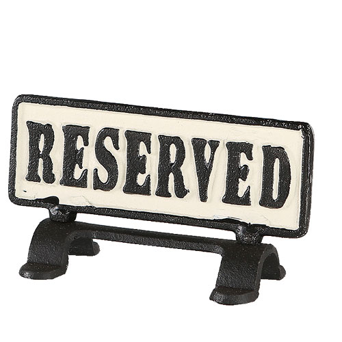 REVERSIBLE SIGN STAND "RESERVED"