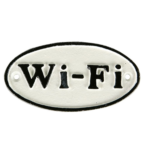 OVAL SIGN WT "Wi-Fi"