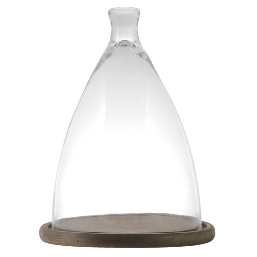 GLASS CLOCHE L