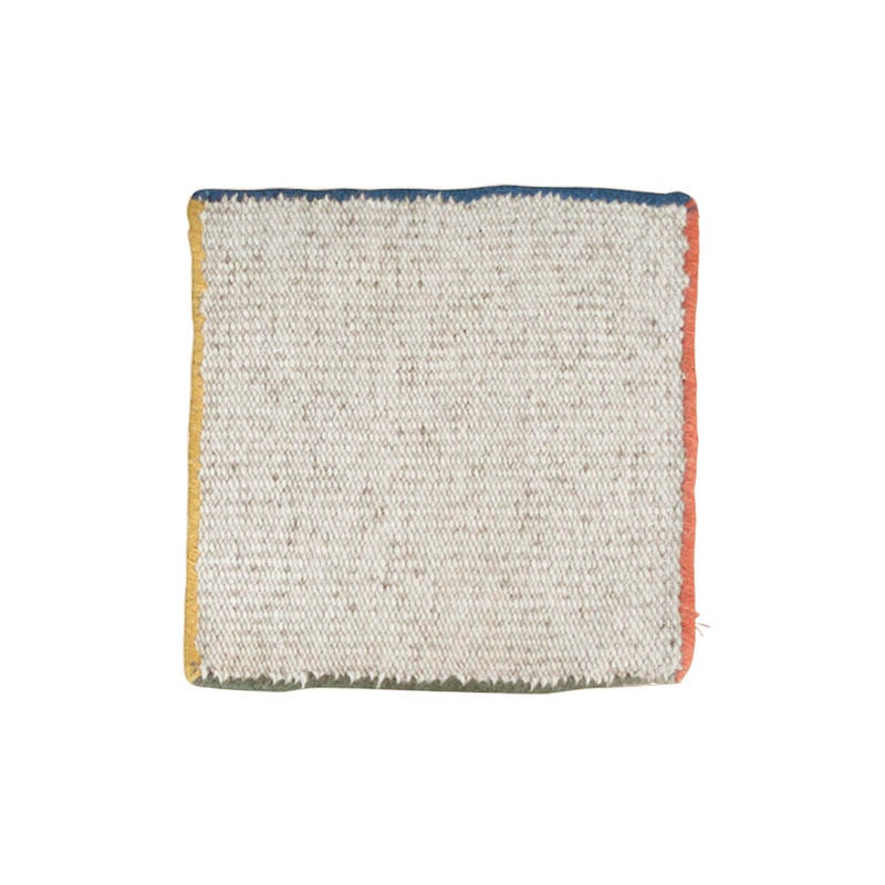 FRAMED WOOL MINI MAT 380x380 NATURAL×RYGB