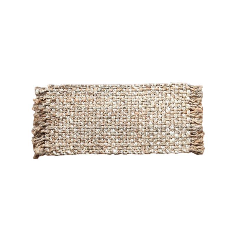 GRID JUTE MAT HAND WEAVE NATURAL/IVORY 300×600