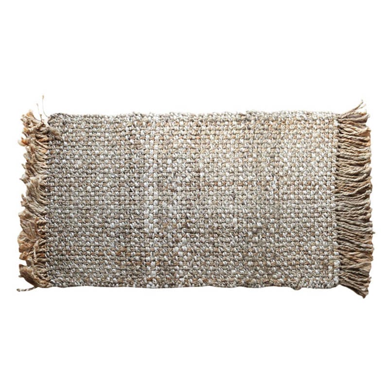 GRID JUTE MAT HAND WEAVE 600x900 NATURAL/BROWN