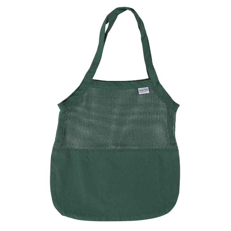 COTTON HALF MESH BAG L GREEN