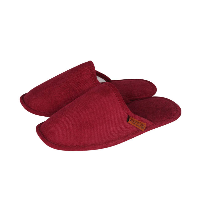 CORDUROY SLIPPERS EV MEN/WINE