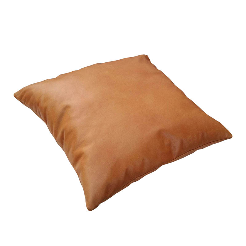LEATHER CUSHION BROWN