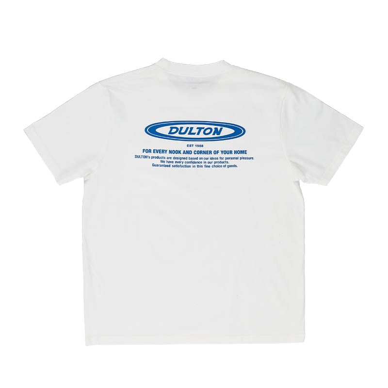 DULTON T-SHIRT OVAL LOGO S WHITE