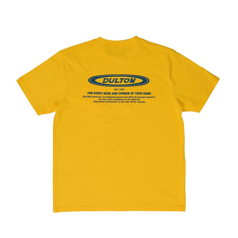 DULTON T-SHIRT OVAL LOGO S YELLOW