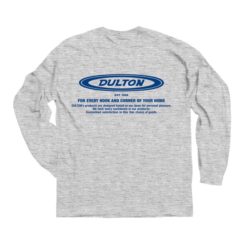 DULTON LONG T-SHIRT OVAL LOGO M GRAY