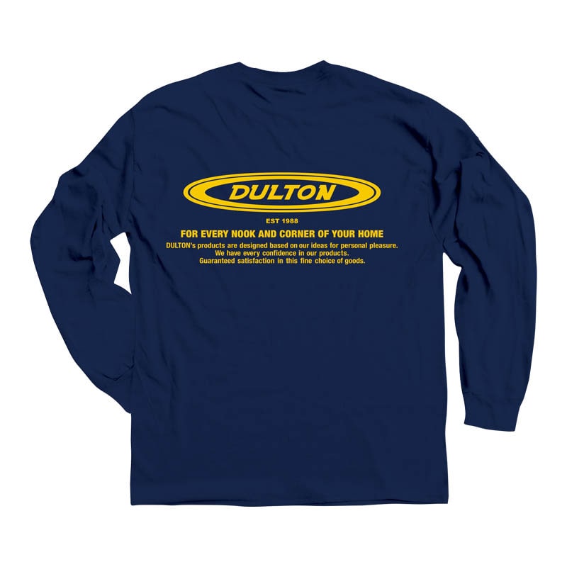 DULTON LONG T-SHIRT OVAL LOGO L NAVY