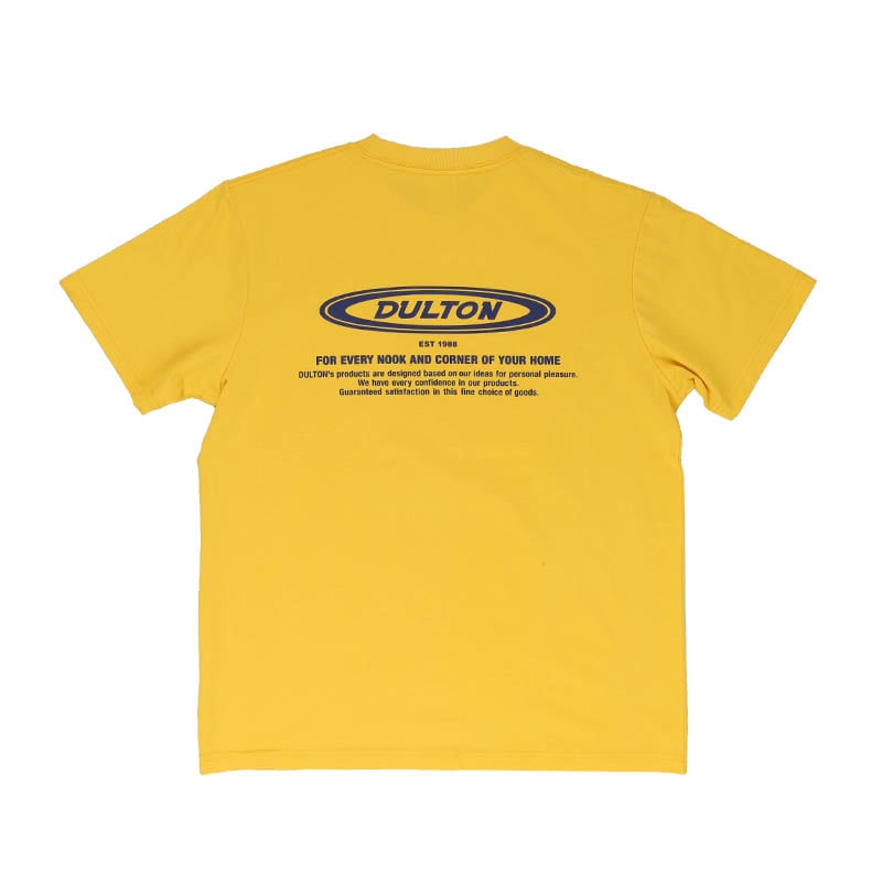 DULTON T-SHIRT OVAL LOGO L YELLOW