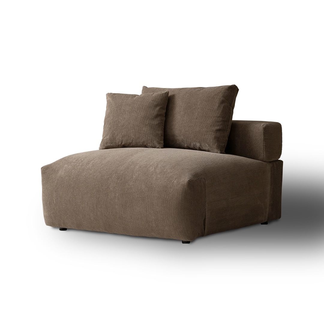 BIG CORDUROY SOFA CENTER ARMLESS