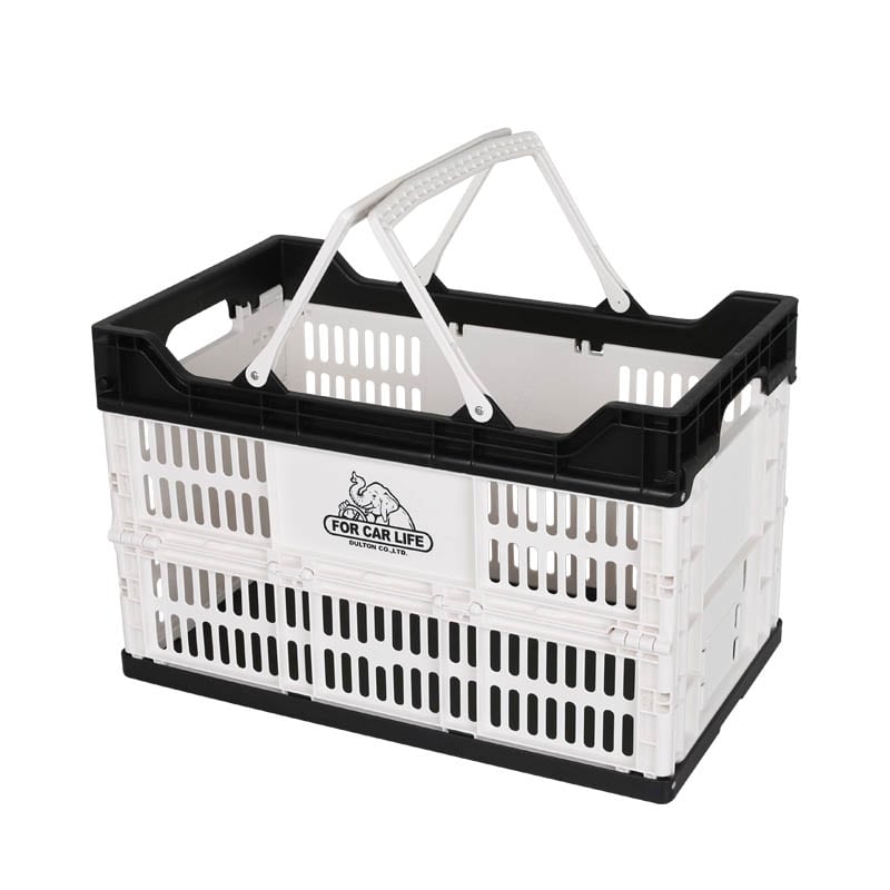 FOLDING SHOPPING BASKET 30L WHITE