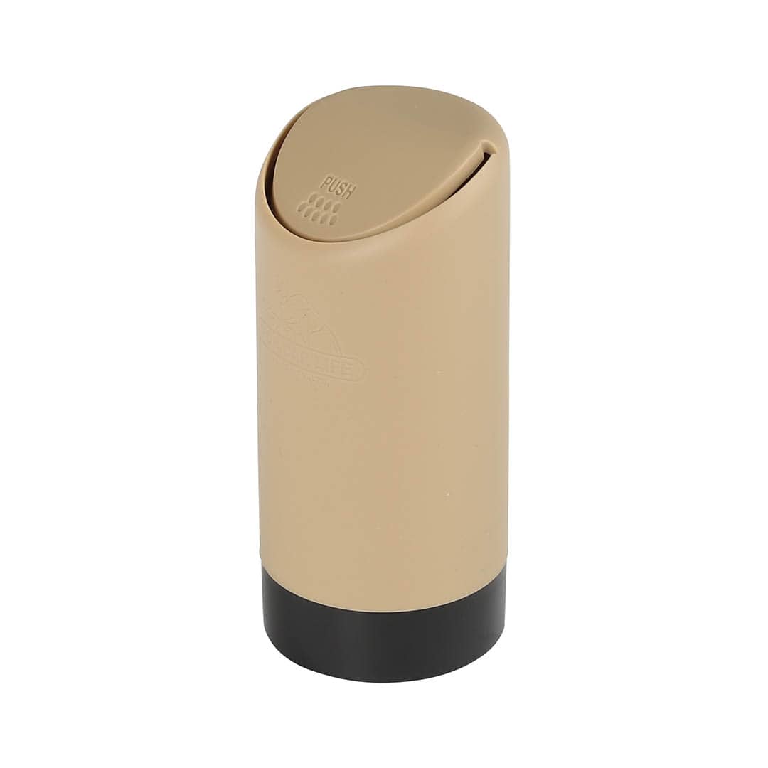 SILICONE TRASH CAN COYOTE