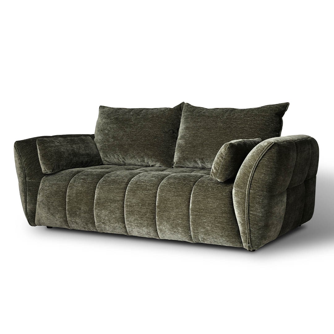 4WAY BED SOFA 2P FOREST GREEN