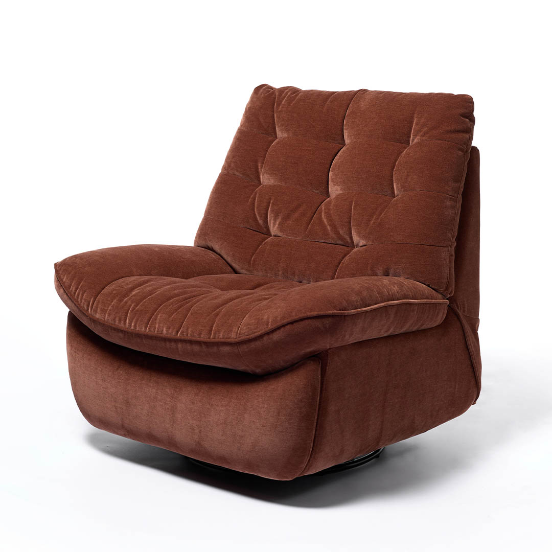 ELECTRIC RECLINING GLIDER SOFA 1P CARAMEL