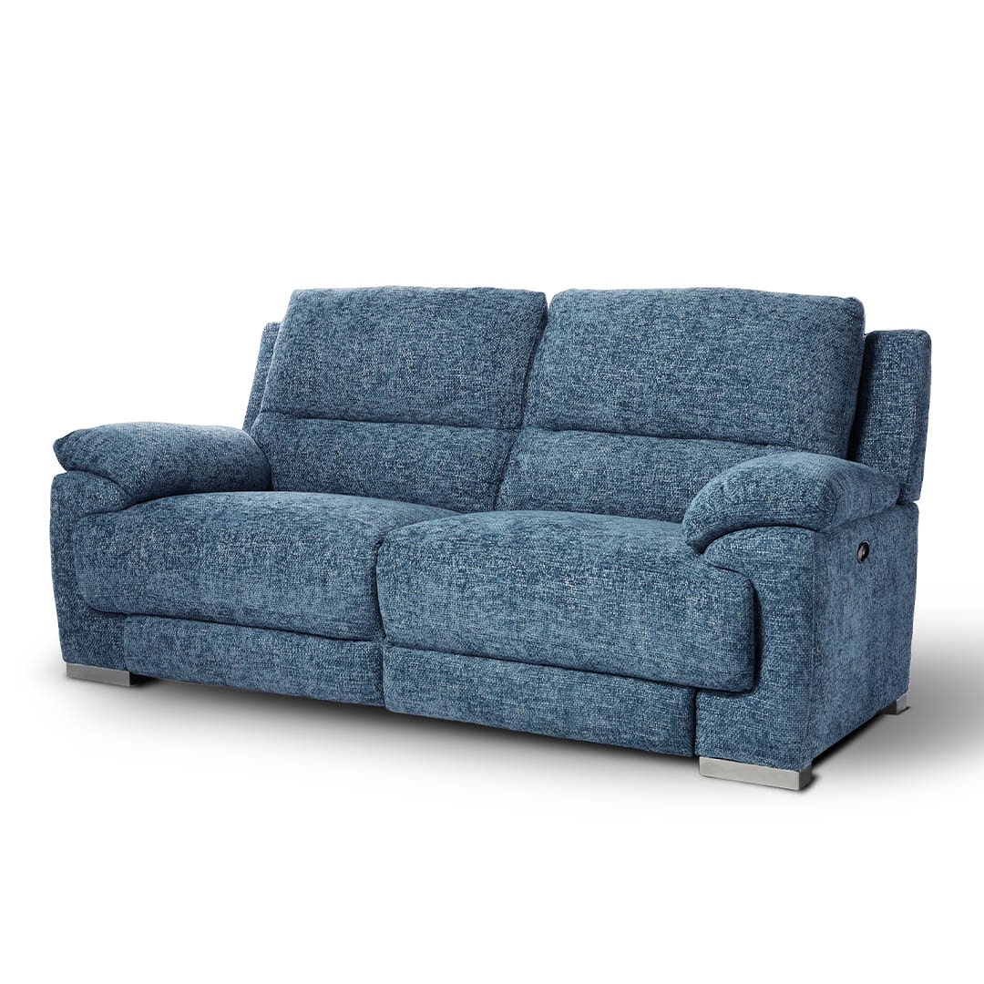 ELECTRIC RECLINING SOFA 2P SAPPHIRE BLUE