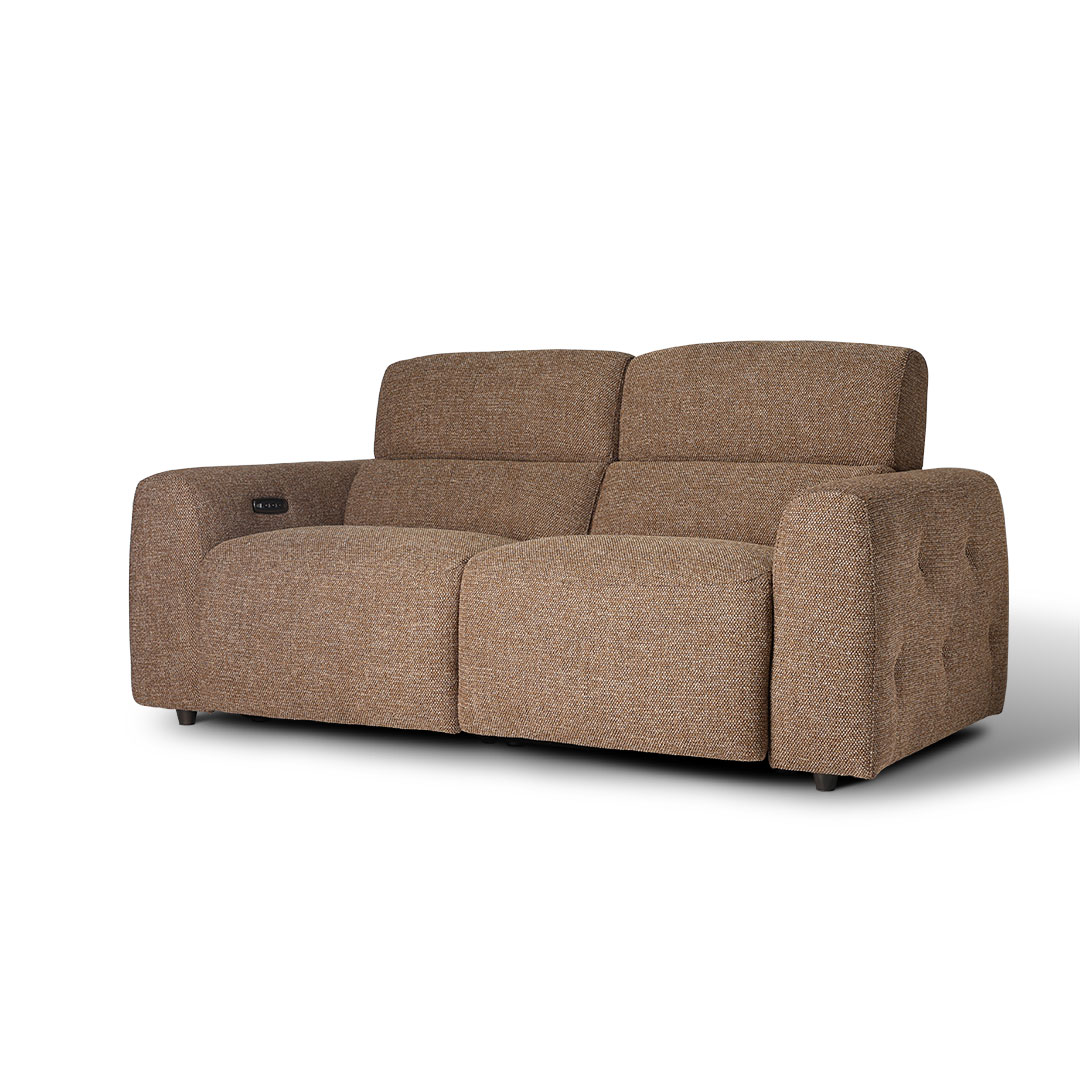 ELECTRIC RECLINING SOFA 2P TERRACOTTA