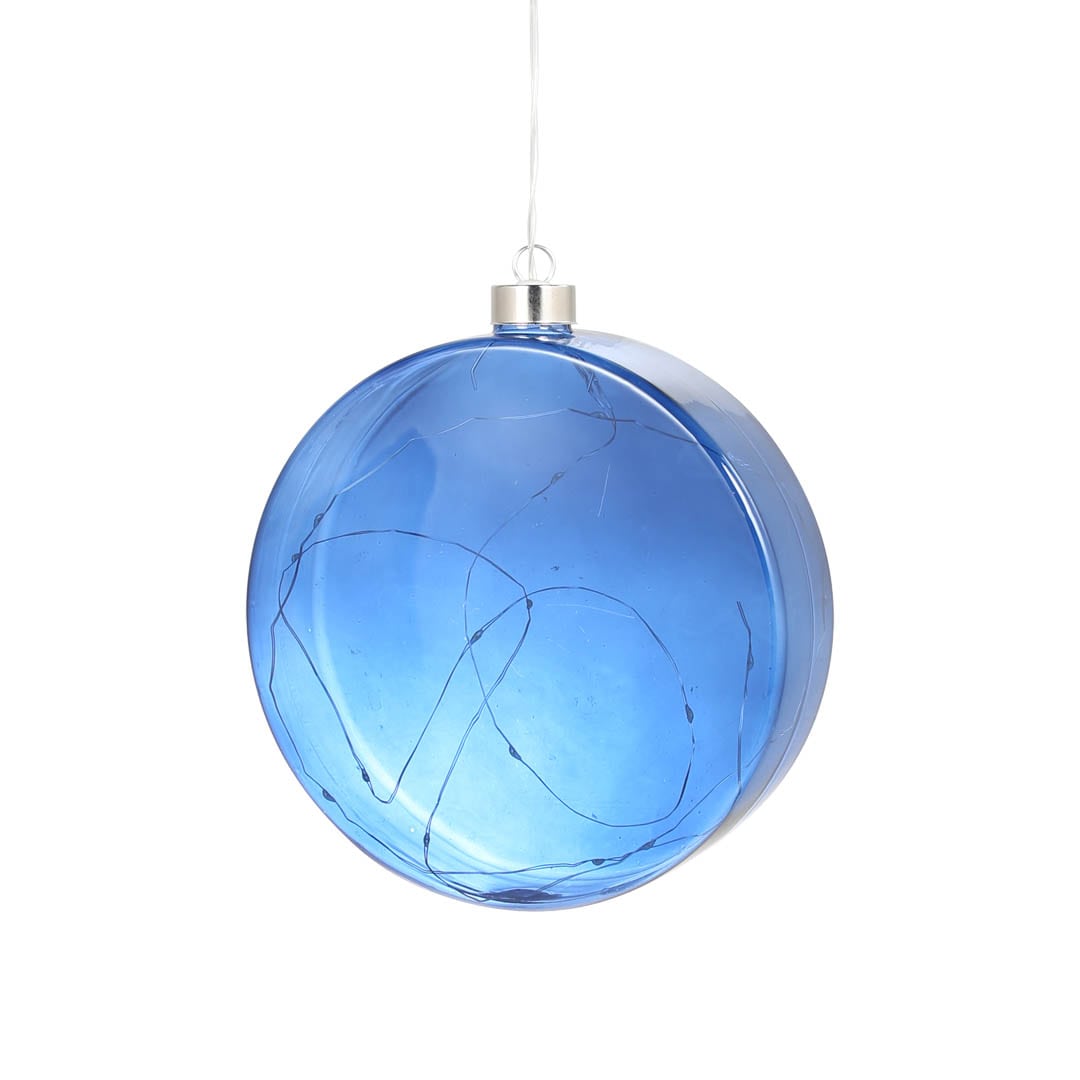 LED DISK GLASS M BLUE