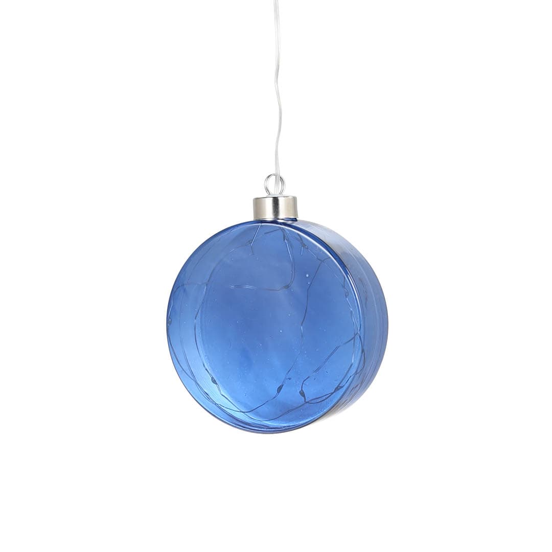 LED DISK GLASS S BLUE