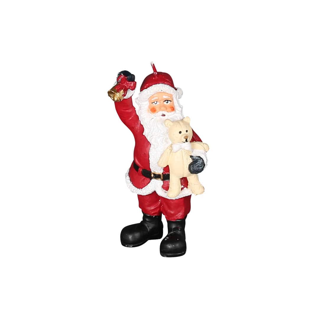 CRAFT CANDLE SANTA BELL RINGER RED
