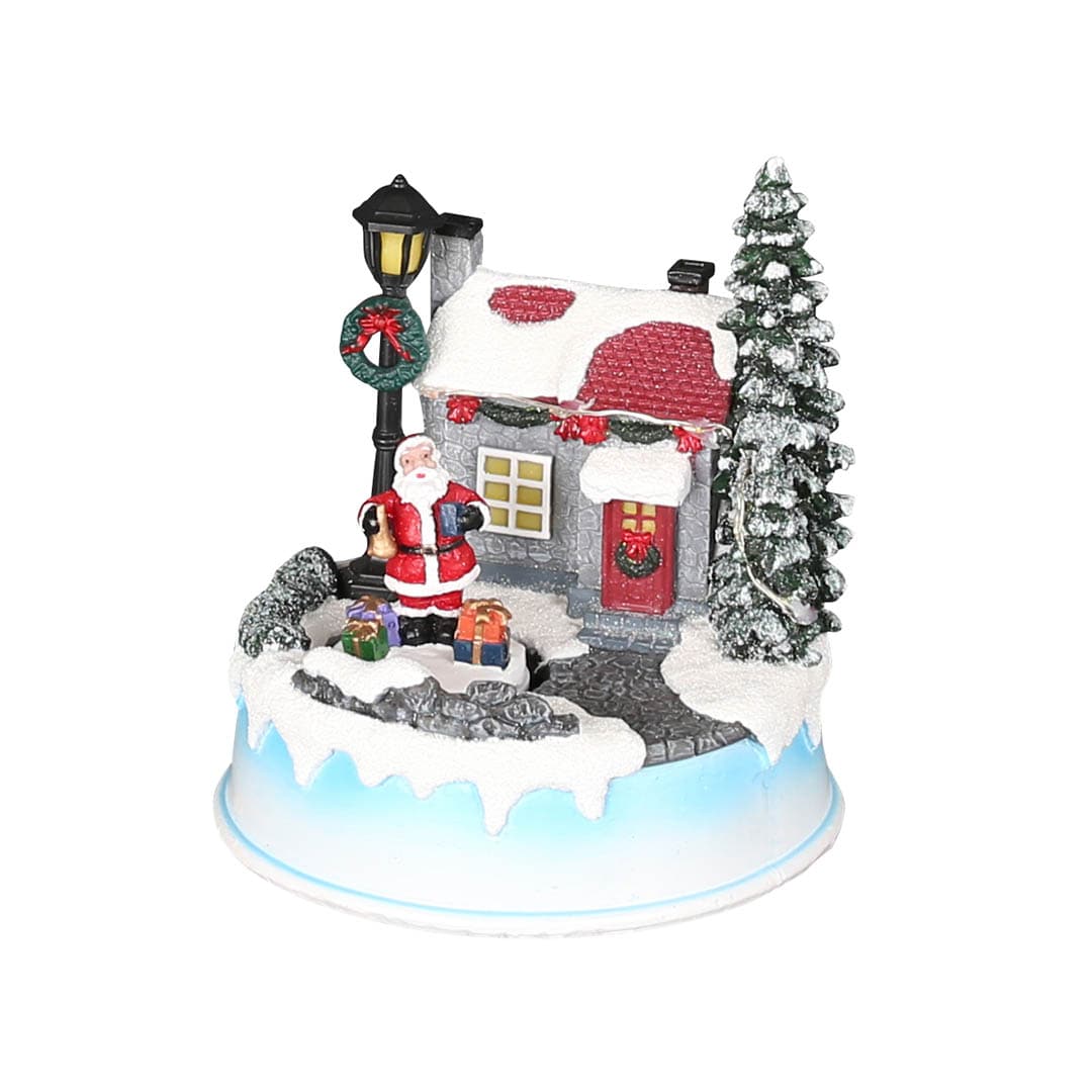 LED GLOW VILLAGE SANTA IS COMING