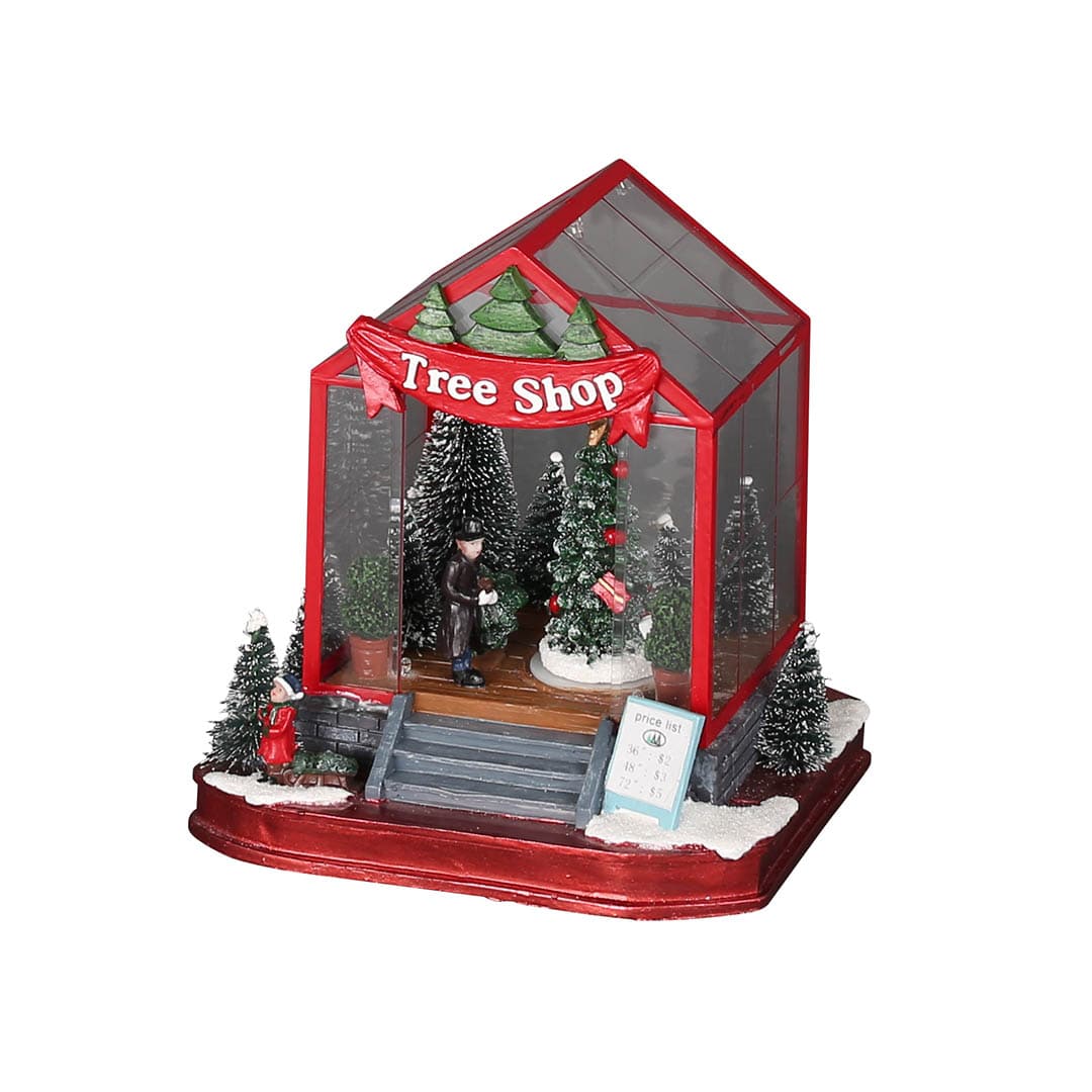 LED GLOW VILLAGE TREE SHOP