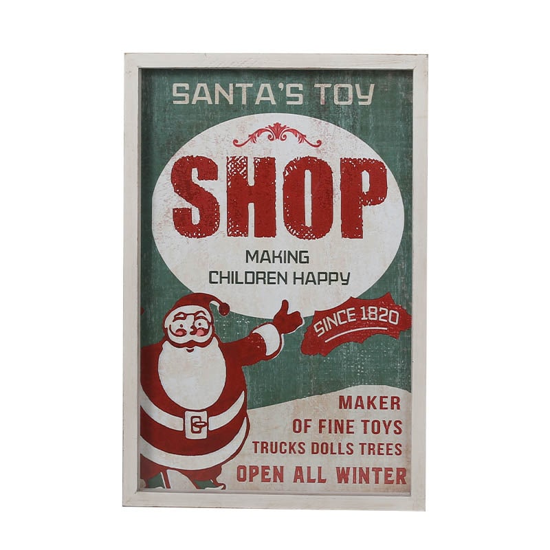 ART FRAME SANTA TOY SHOP