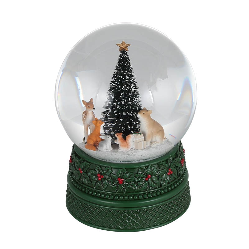 FOREST FRIENDS SNOW GLOBE