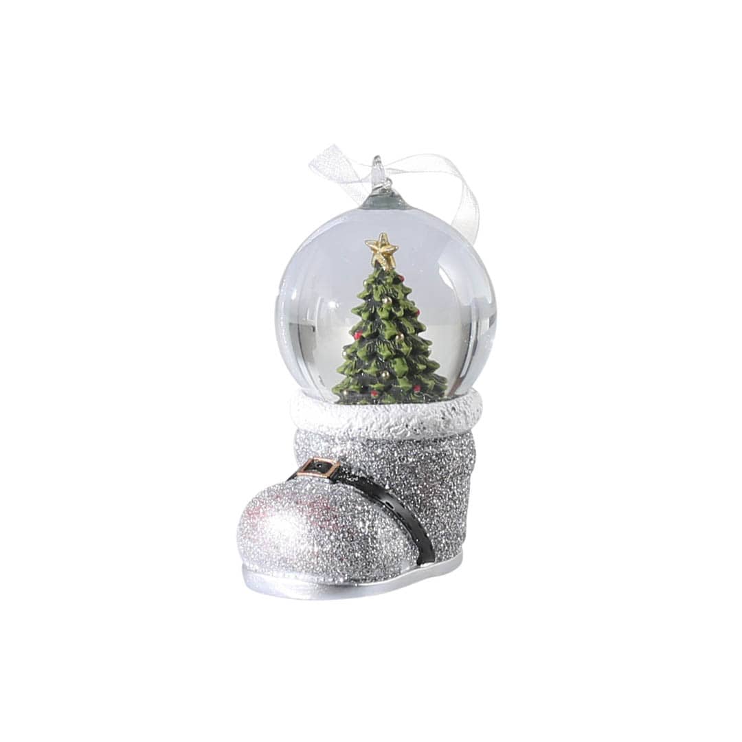 BOOT TREE ORNAMENT SILVER