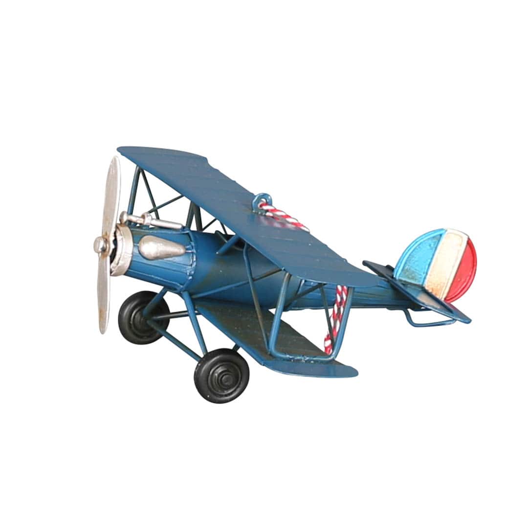 METAL HANG PLANE BLUE