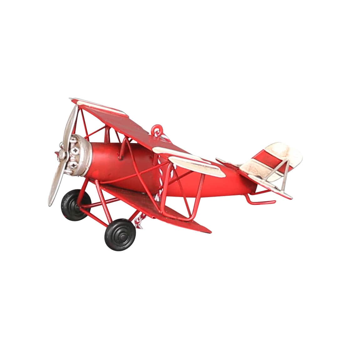 METAL HANG PLANE RED