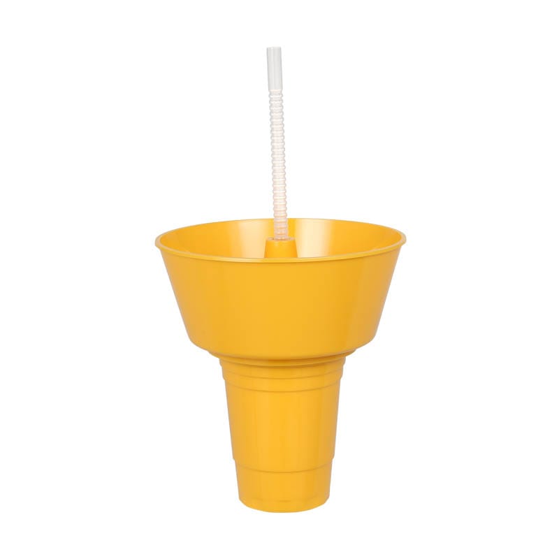 CARRY SNACK TUB WITH TUMBLER YELLOW