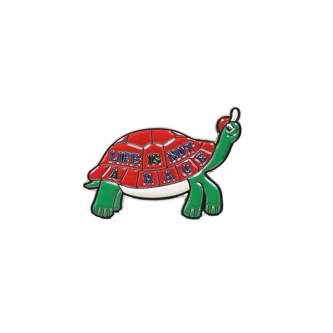PINS LIFE IS NOT A RACE TURTLE