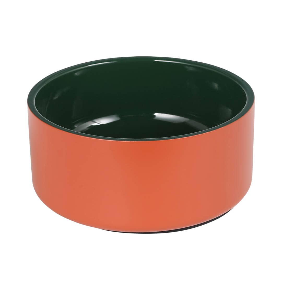 DOUBLE WALL DOG BOWL L TERRACOTTA